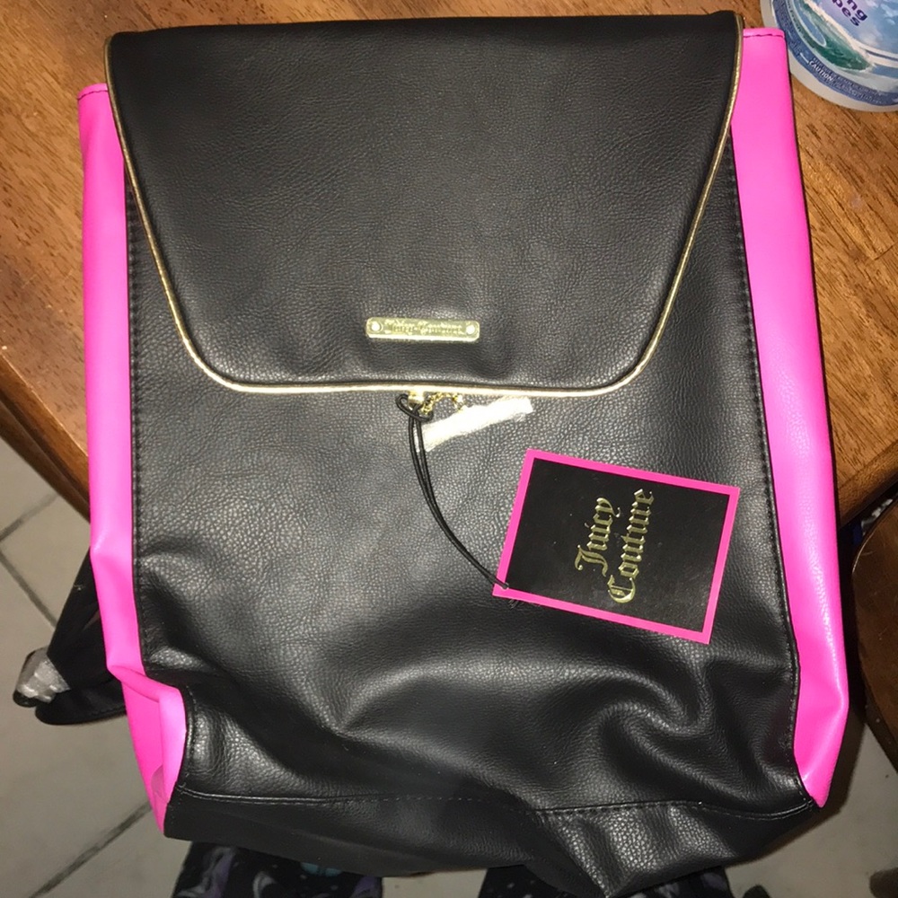 Brand new black & pink Juicy Couture back pack